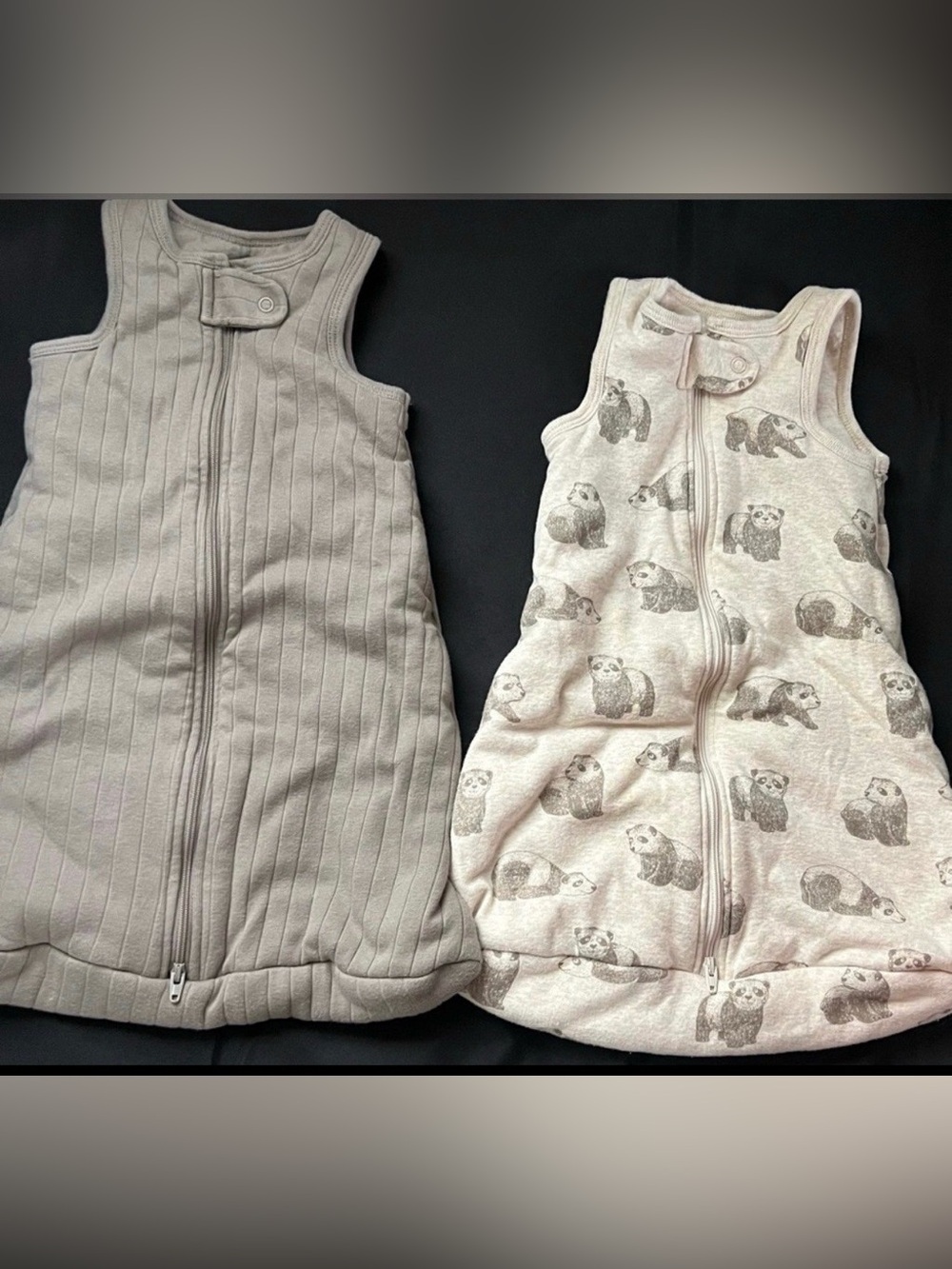 Member’s Mark 2 Pc Newborn Sleep Sacks 2 Way Zipper Sleeveless Wearable Blankets